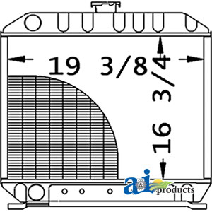 KU20190    Radiator---Replaces 16504-72060 